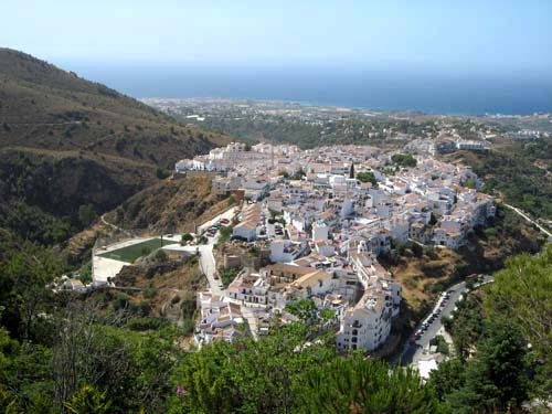 Spectacular view of Frigiliana A spectacular view of Frigiliana.