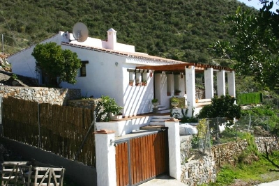 Self catering holiday villa for rent in Frigiliana The villa set on a hillside of wild rosemary, thyme and lavender.
